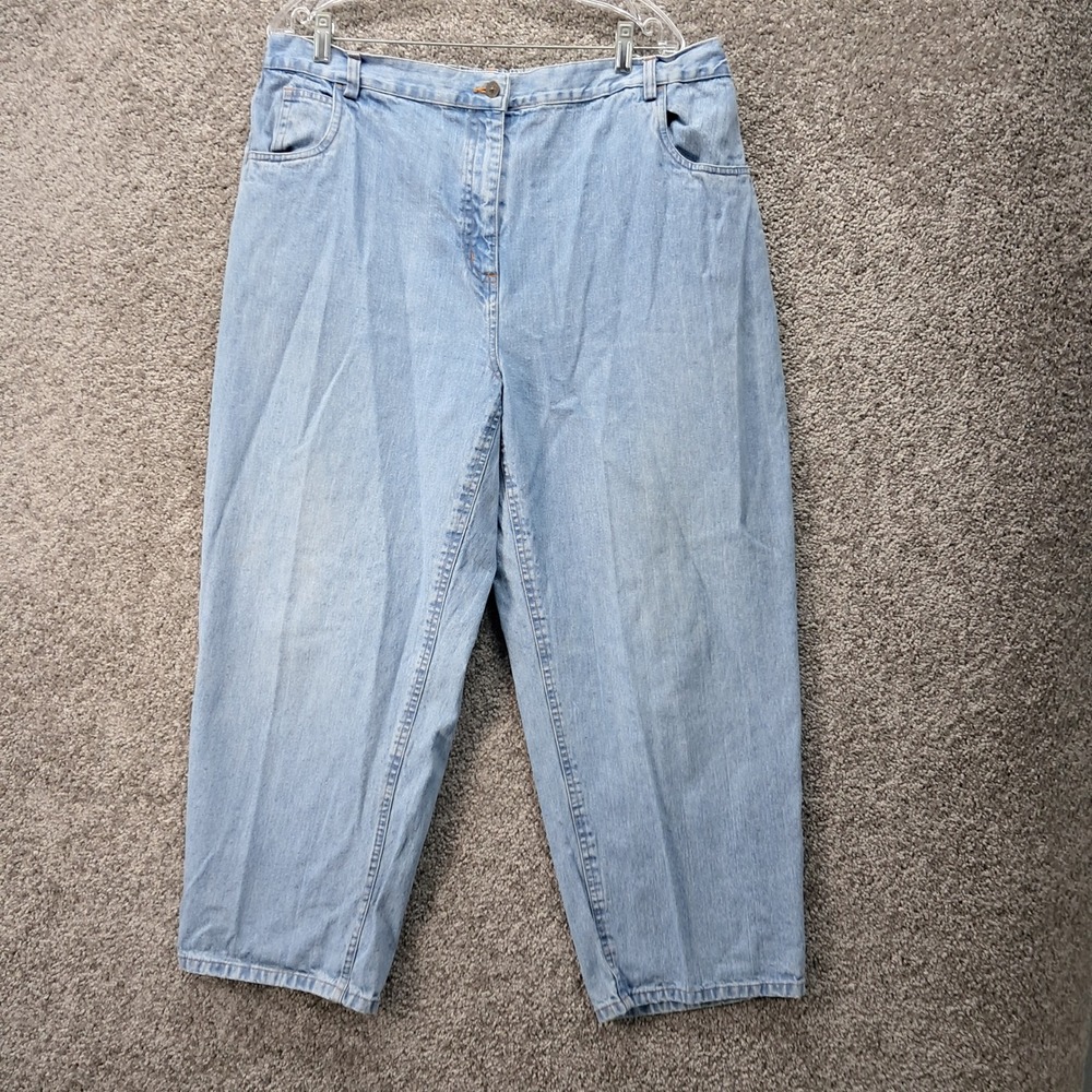 Mainstreet Blues Womens 22WP Light Wash Straight Leg High Rise Denim Jeans